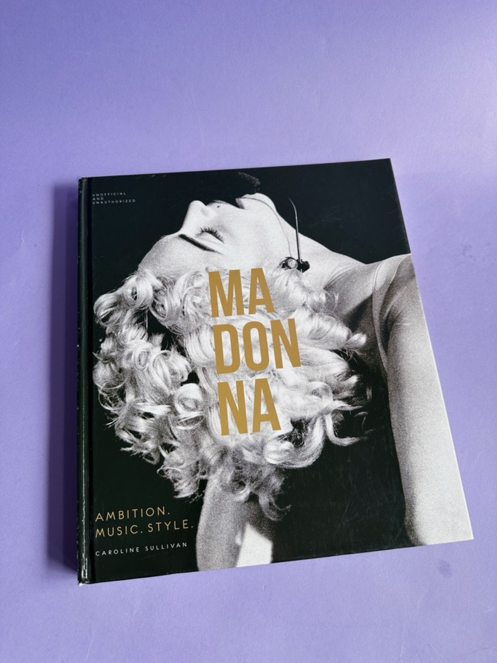 Hardcover Madonna Coffee Table Book - Black & Gold Cover